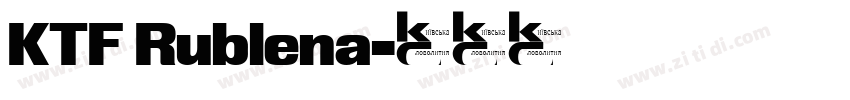 KTF Rublena字体转换